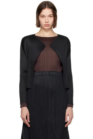 PLEATS PLEASE ISSEY MIYAKE Cardigan Monthly Colors September noir