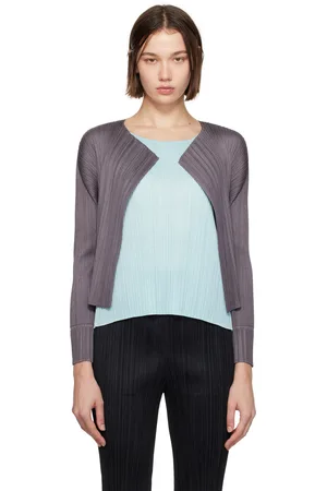 PLEATS PLEASE ISSEY MIYAKE Cardigan Monthly Colors September gris
