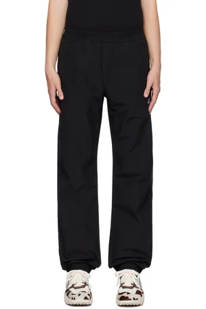Marine Serre Pantalon de survêtement noir en nylon