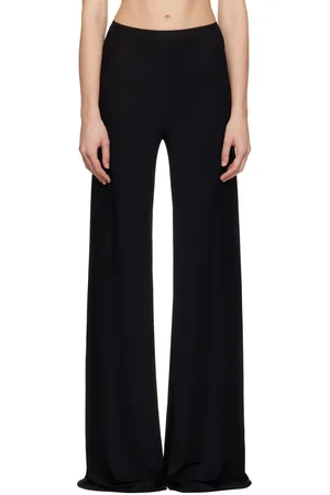 Rick Owens Pantalon de détente Farrah noir coupé sur le biais - Porterville