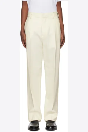 Ermenegildo Zegna Pantalon blanc cassé en laine