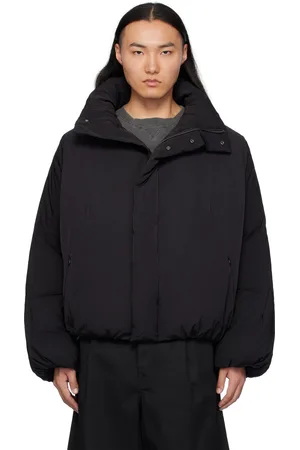 Fumito Ganryu Blouson Constructive Stealth noir rembourré en duvet