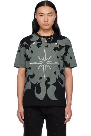 Kusikohc T-shirt noir à image imprimée et à logos