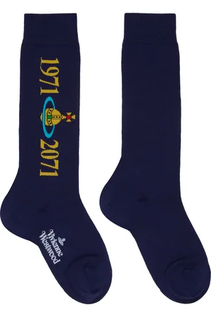 Vivienne Westwood Chaussettes de soccer bleu marine