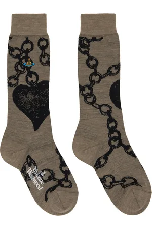 Vivienne Westwood Chaussettes taupe à image