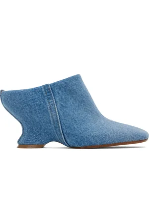 DRIES VAN NOTEN Mules bleues en denim