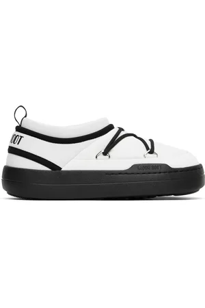 Moon Boot Flâneurs Park blanc et noir à logo