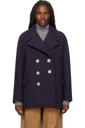 Lanvin Caban bleu marine à double boutonnage