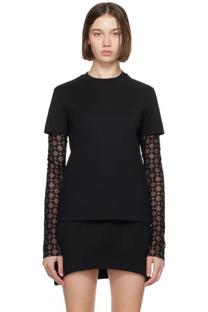 Givenchy T-shirt à manches longues étagé noir