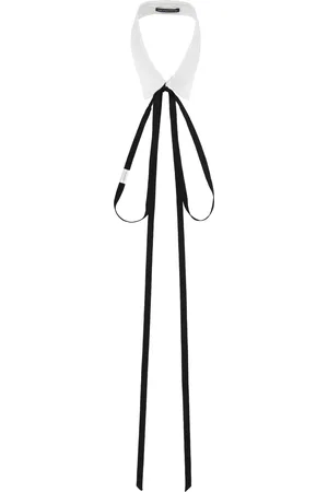 ANN DEMEULEMEESTER Col de chemise Raku blanc