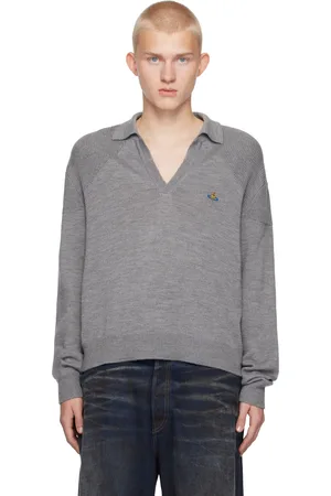 Vivienne Westwood Polo de style football gris