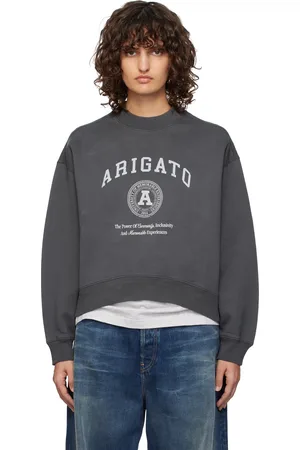 Axel Arigato Pull molletonné de style collégial gris
