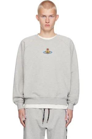 Vivienne Westwood Pull molletonné gris à manches raglan