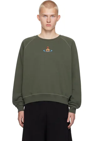 Vivienne Westwood Pull molletonné vert à manches raglan