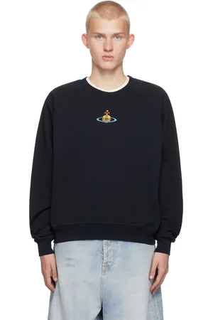Vivienne Westwood Pull molletonné bleu marine à manches raglan