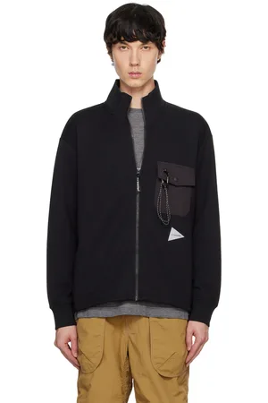 and wander Blouson noir à glissière en jersey