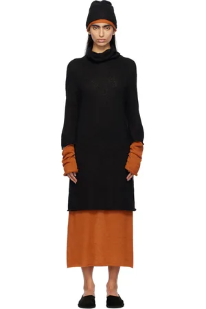 Issey Miyake Robe midi Interplay noire