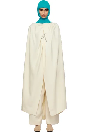 Issey Miyake Manteau blanc cassé - Entwine