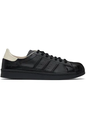 Y-3 Baskets Superstar noir et blanc cassé