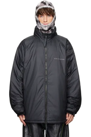 Acne Studios Blouson hydrofuge noir rembourré en duvet