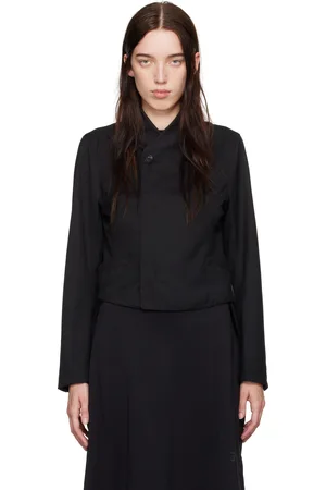 Y-3 Blouson noir en laine raffinée