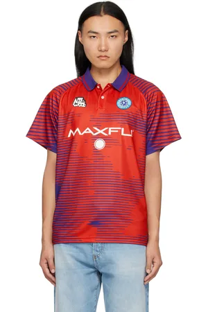 Metalwood Polo rouge à logos imprimés édition Maxfli Statue