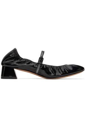Lanvin Ballerines de style Charles IX à talon bottier noires