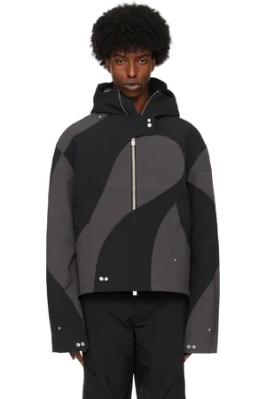 HELIOT EMIL Blouson technique Trident noir et gris