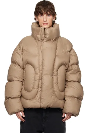 Axel Arigato Blouson Puff Puff brun rembourré en duvet