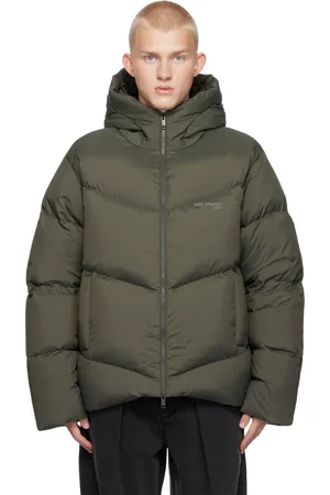 Axel Arigato Blouson Peak gris rembourré en duvet