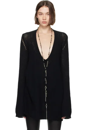 ANN DEMEULEMEESTER Pull de style tunique Carolina noir