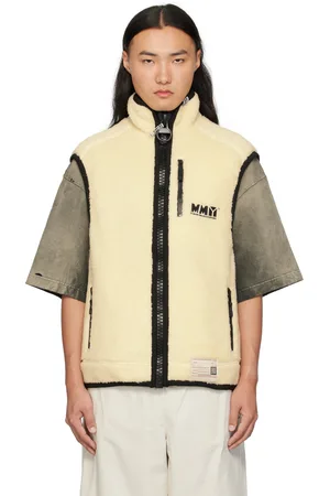 Maison Mihara Yasuhiro Veste ample Boa blanc cassé