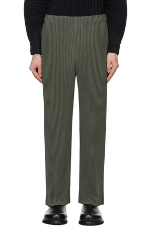 Issey Miyake Pantalon Monthly Color October vert