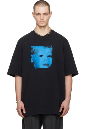 Still Kelly T-shirt noir à col ras du cou et à image de bébé