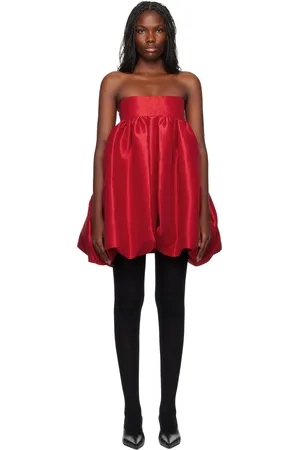Kika Vargas Robe courte Crie rouge exclusive à SSENSE