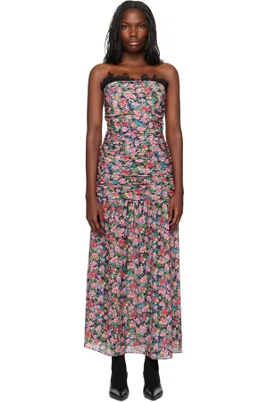 Kika Vargas Robe longue Viola multicolore