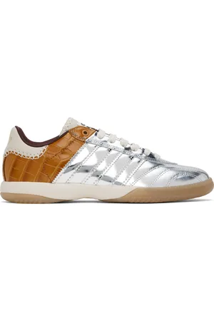 WALES BONNER Baskets MN Samba argenté et brun édition adidas Originals