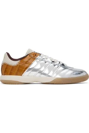 WALES BONNER Baskets MN Samba argenté et brun édition adidas Originals