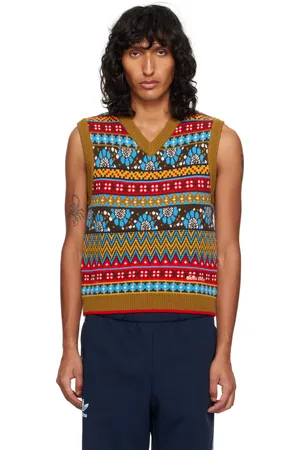 WALES BONNER Gilet multicolore en tricot édition adidas Originals