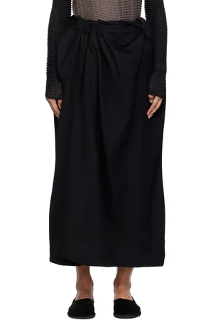 Issey Miyake Jupe longue noire - Entwine