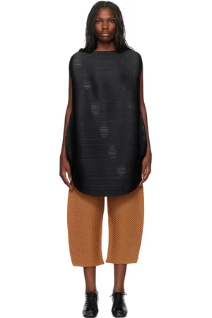 PLEATS PLEASE ISSEY MIYAKE Robe courte Orbit noire