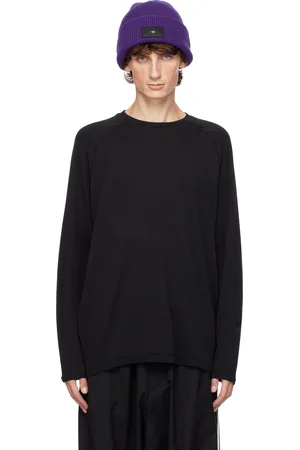 Y-3 T-shirt de course noir en jersey