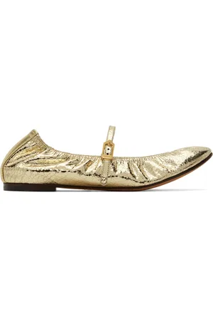 Lanvin Ballerines de style Charles IX dorées