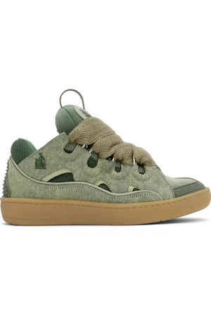 Lanvin Baskets Curb bleues en denim