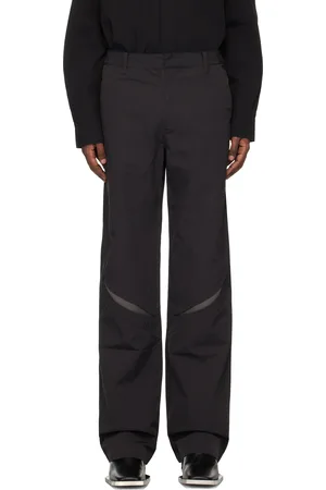 HELIOT EMIL Pantalon Resilience noir à empiècements sous-jacents nervurés