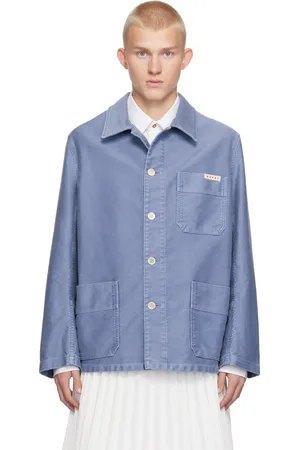 Marni Blouson de travail bleu