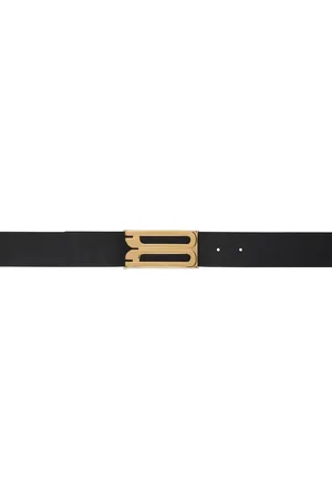Victoria Beckham Ceinture noire à ferrure surdimensionnée