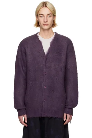 Pins & Needles Cardigan EP mauve en mohair