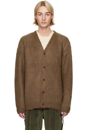 Pins & Needles Cardigan EP brun en mohair
