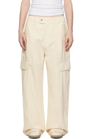 WALES BONNER Pantalon cargo beige en sergé édition adidas Originals